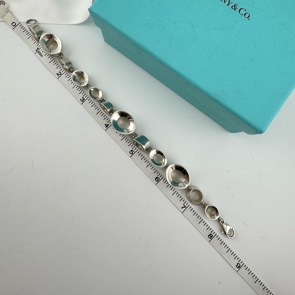 RARE Tiffany & Co. Frank Gehry Morph Chain Bracelet Sterling Silver - Picture 4 of 7